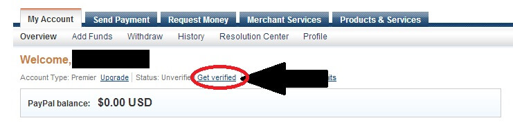 Step 9 - Click on "Get Verified"