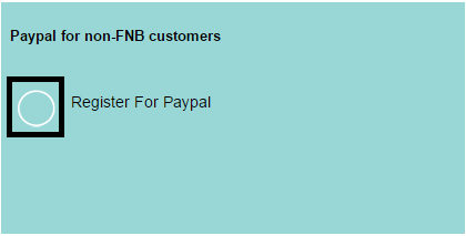 Select Register for PayPal
