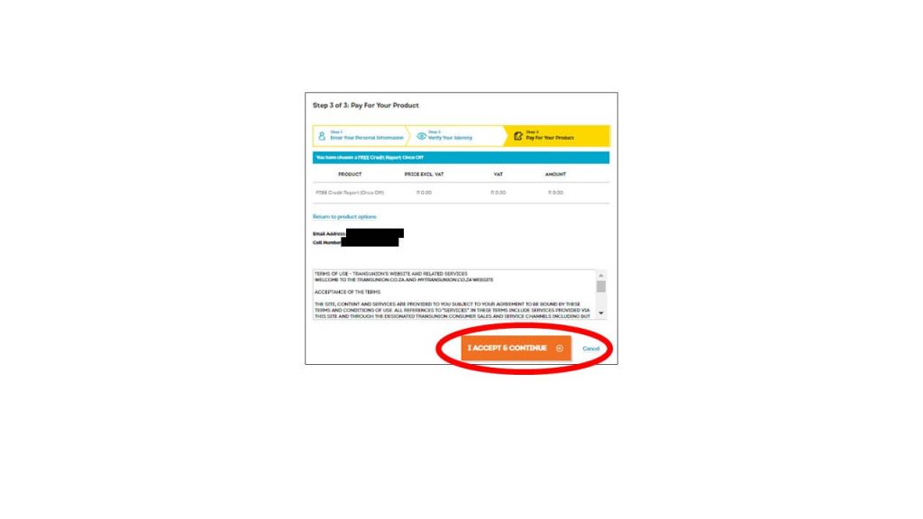 3rd step on verification and order process